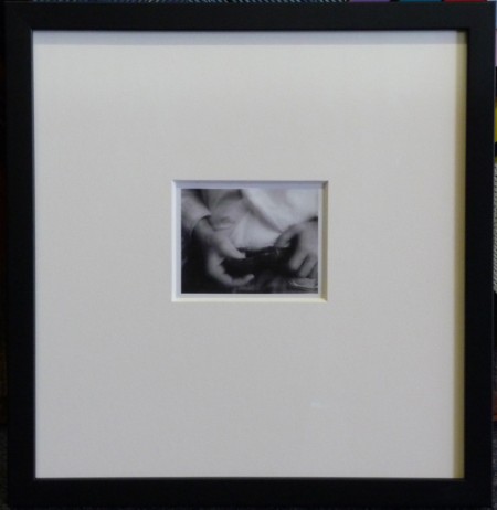 black and white photo with 8-ply Antique White mat